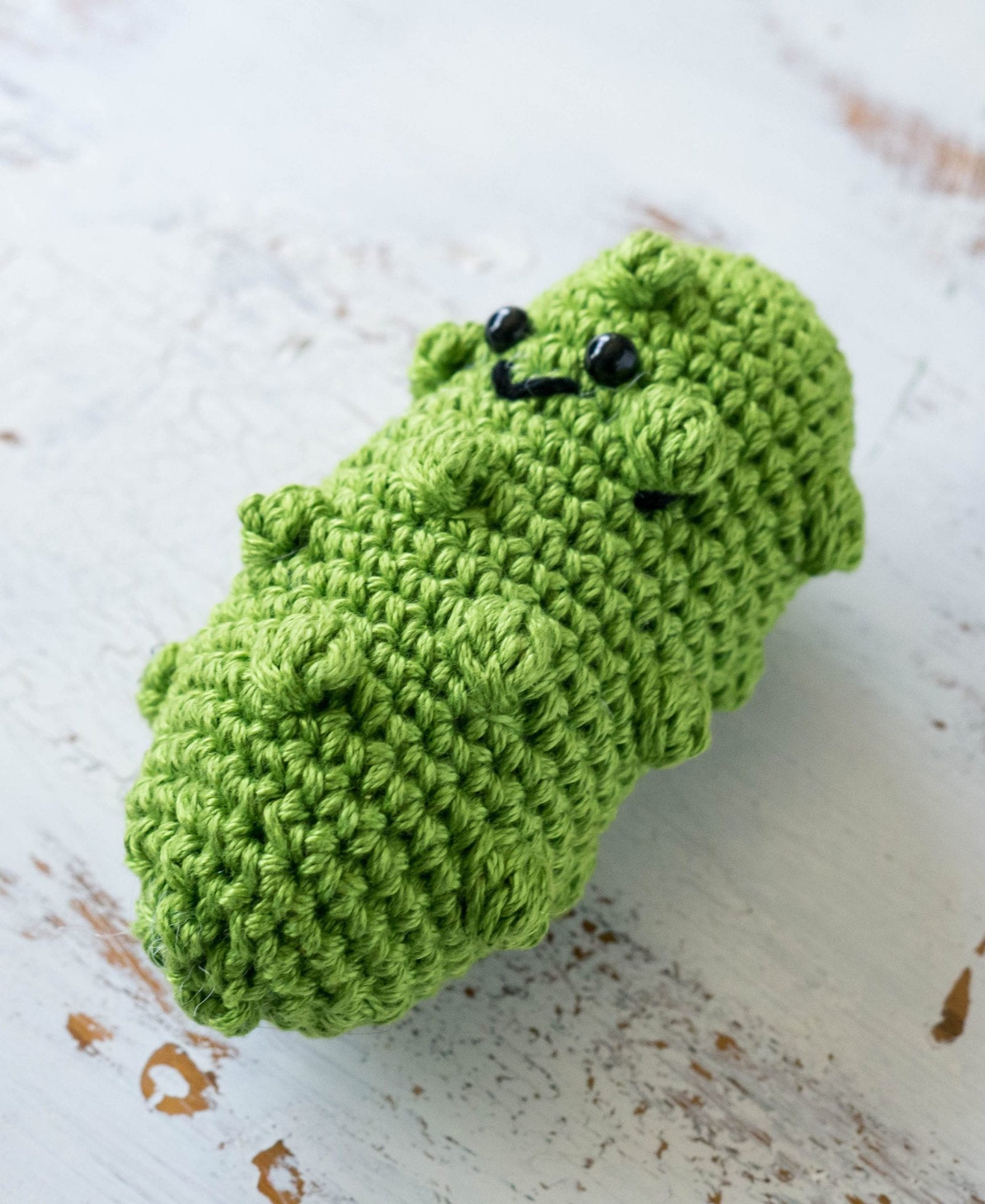 Crochet German Pickle Christmas Ornament
