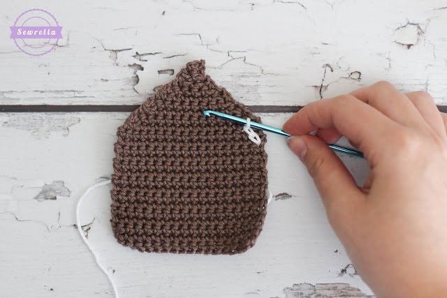 Crochet Gingerbread House Christmas Ornament