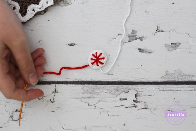 Crochet Gingerbread House Christmas Ornament