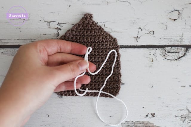 Crochet Gingerbread House Christmas Ornament