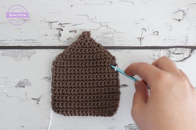 Crochet Gingerbread House Christmas Ornament