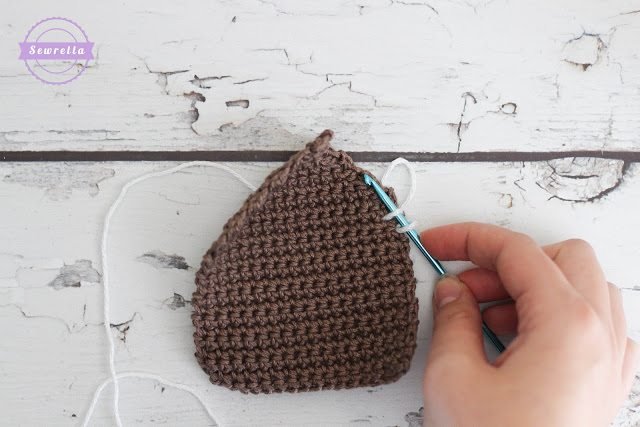 Crochet Gingerbread House Christmas Ornament