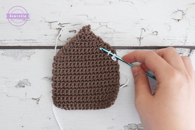 Crochet Gingerbread House Christmas Ornament