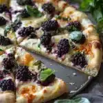 Blackberry Basil Ricotta Pizza
