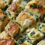 Cheesy Spinach And Artichoke Pull Apart Sourdough