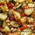Easy Roasted Vegetable And Cannellini Bean Bake
