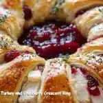 Savory Turkey And Cranberry Crescent Ring