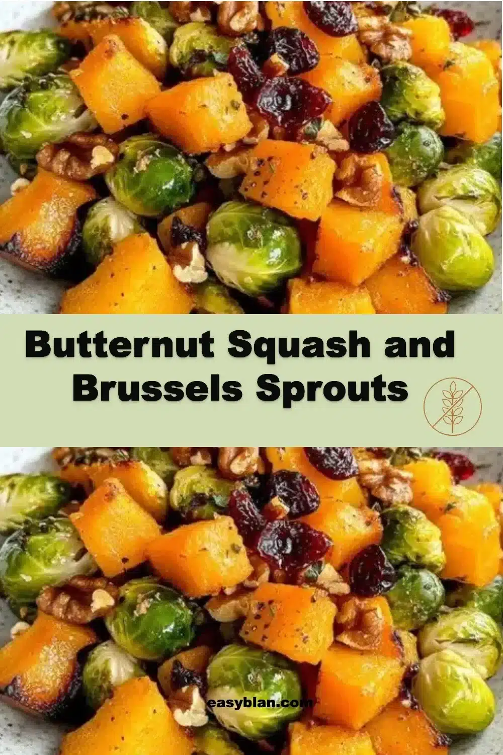 Butternut Squash and Brussels Sprouts 1 Butternut squash and Brussels sprouts dish, showcasing colorful vegetables.