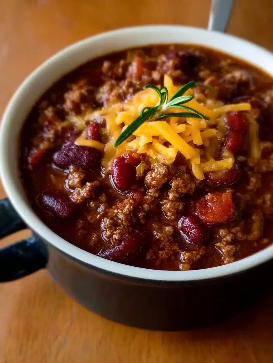 Carnivore Chili 1 Delicious bowl of Carnivore Chili loaded with meat and spices