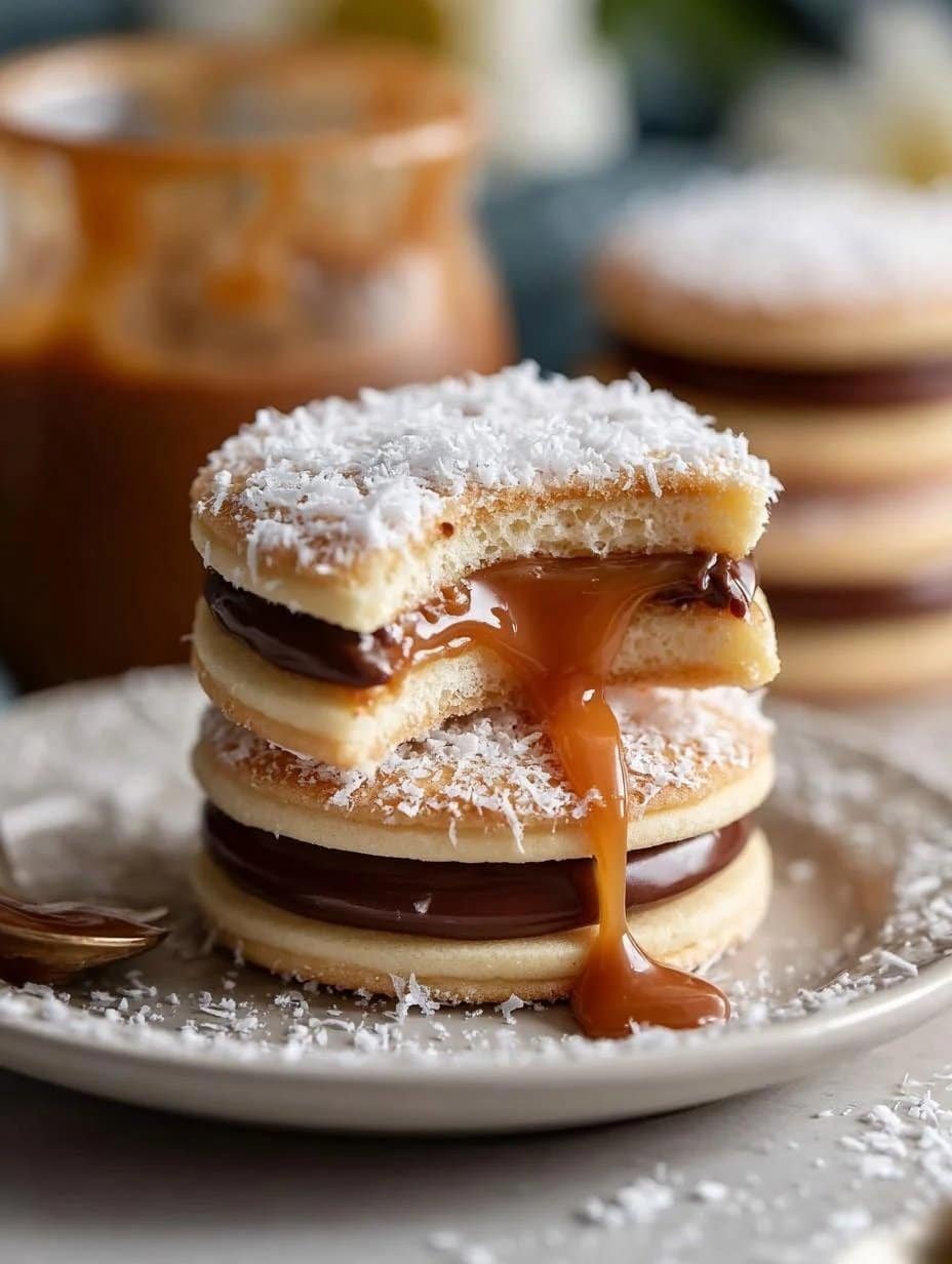 Alfajores with Sweet Milk 2 Alfajores with Sweet Milk