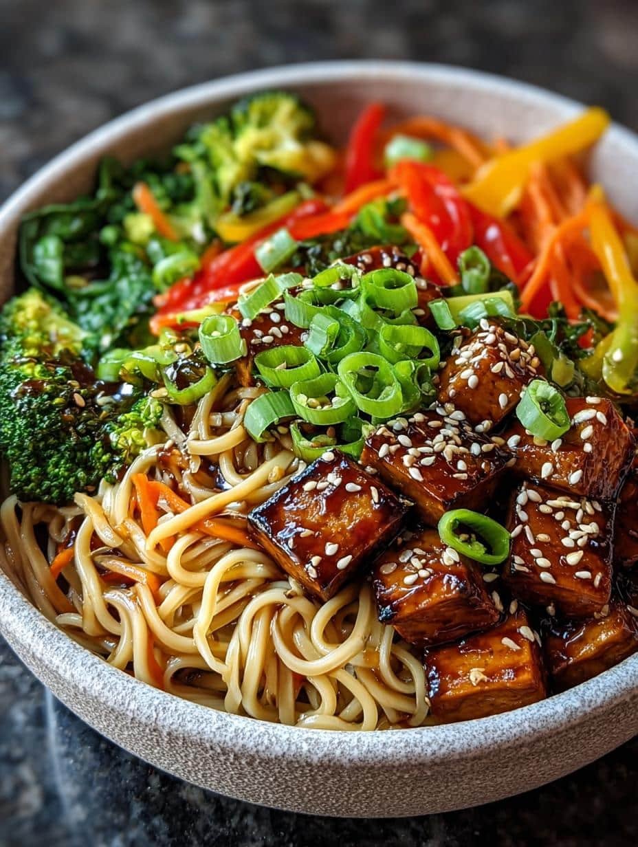 Vegan Teriyaki Noodle Bowl: 5 Simple Steps to Savor 1 Vegan Teriyaki Noodle Bowl
