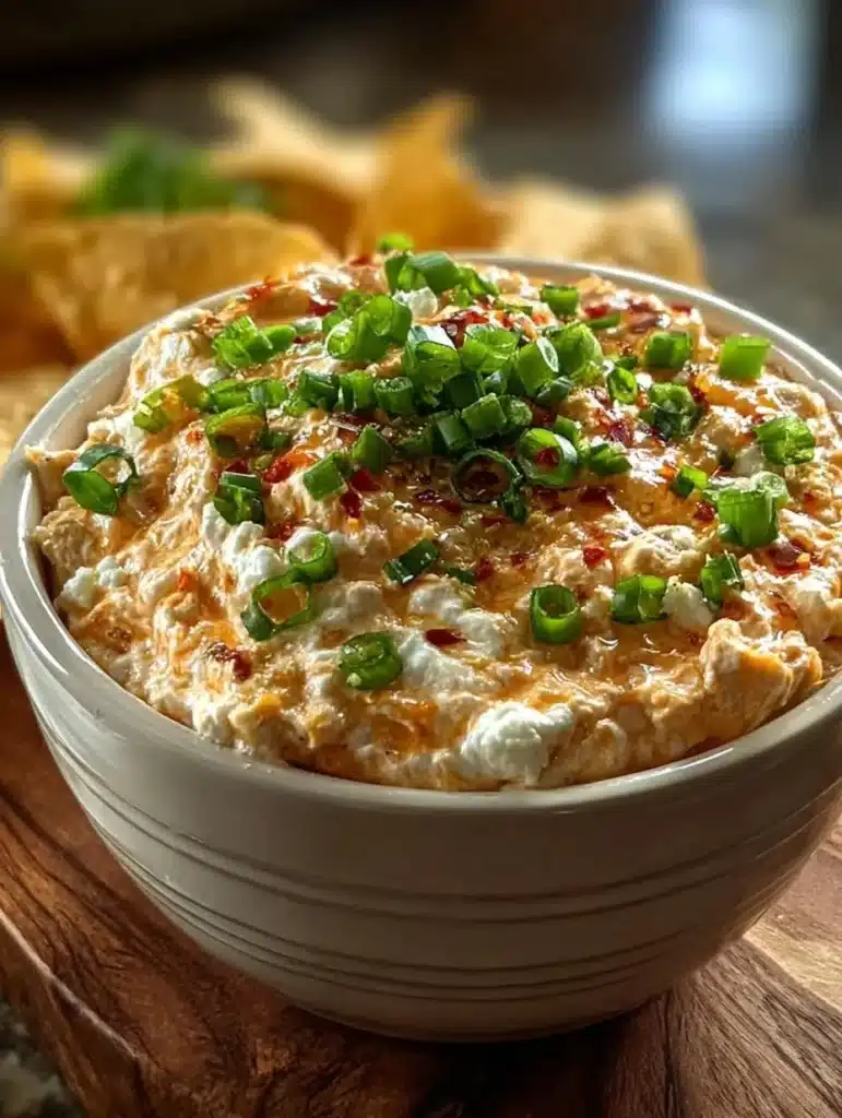 Cream Cheese Salsa Dip with tortilla chips - a delicious party appetizer