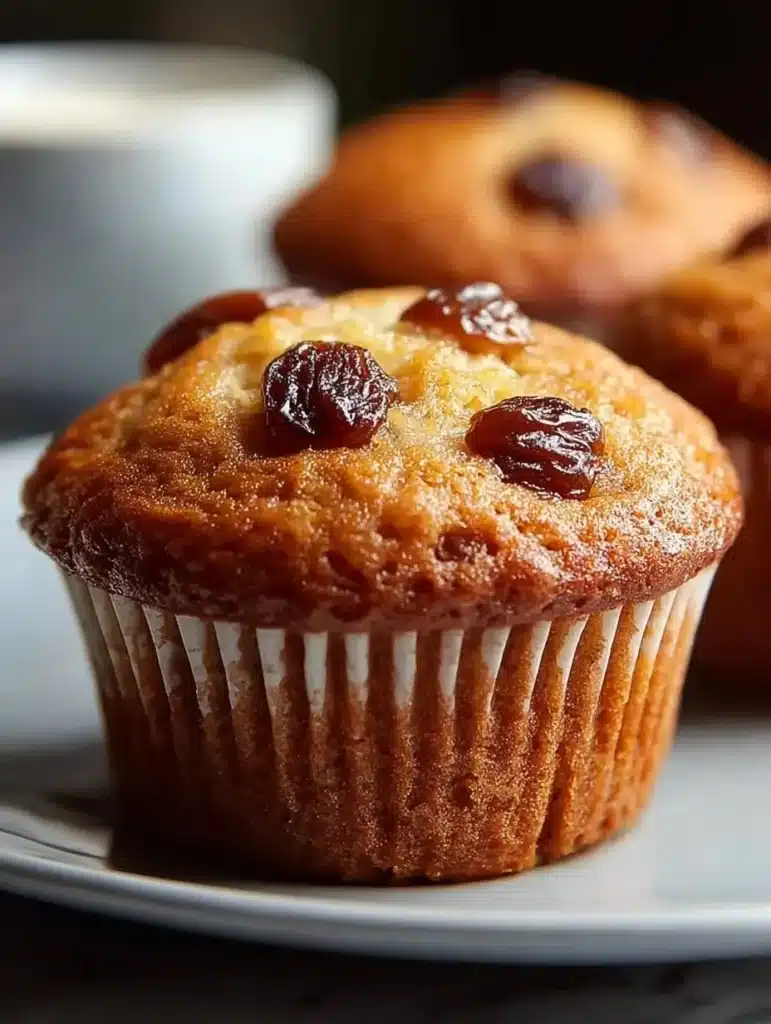 Freshly baked orange date muffins on a cozy kitchen table