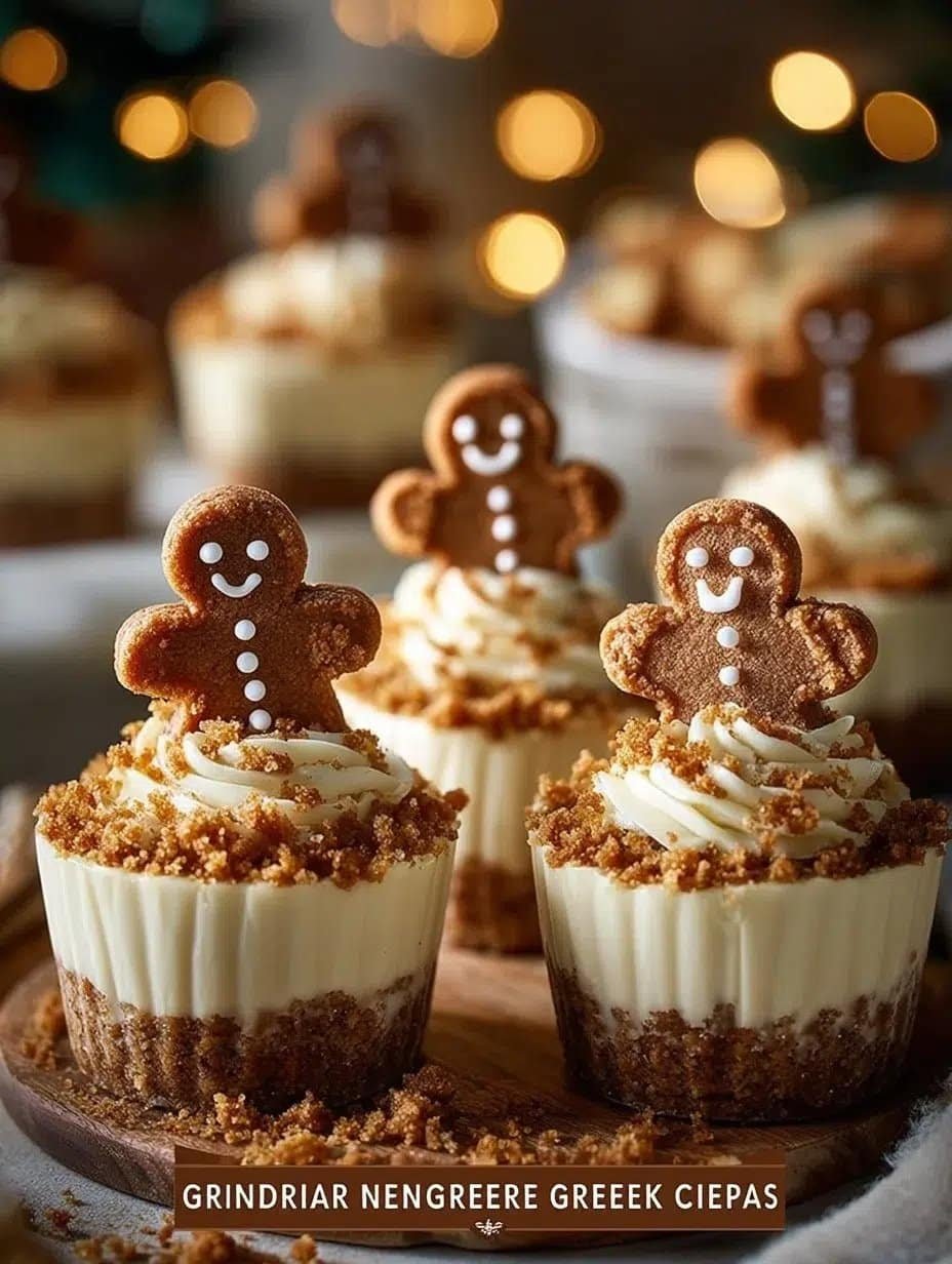 No-Bake Gingerbread Cheesecake Cups 2 No-Bake Gingerbread Cheesecake Cups