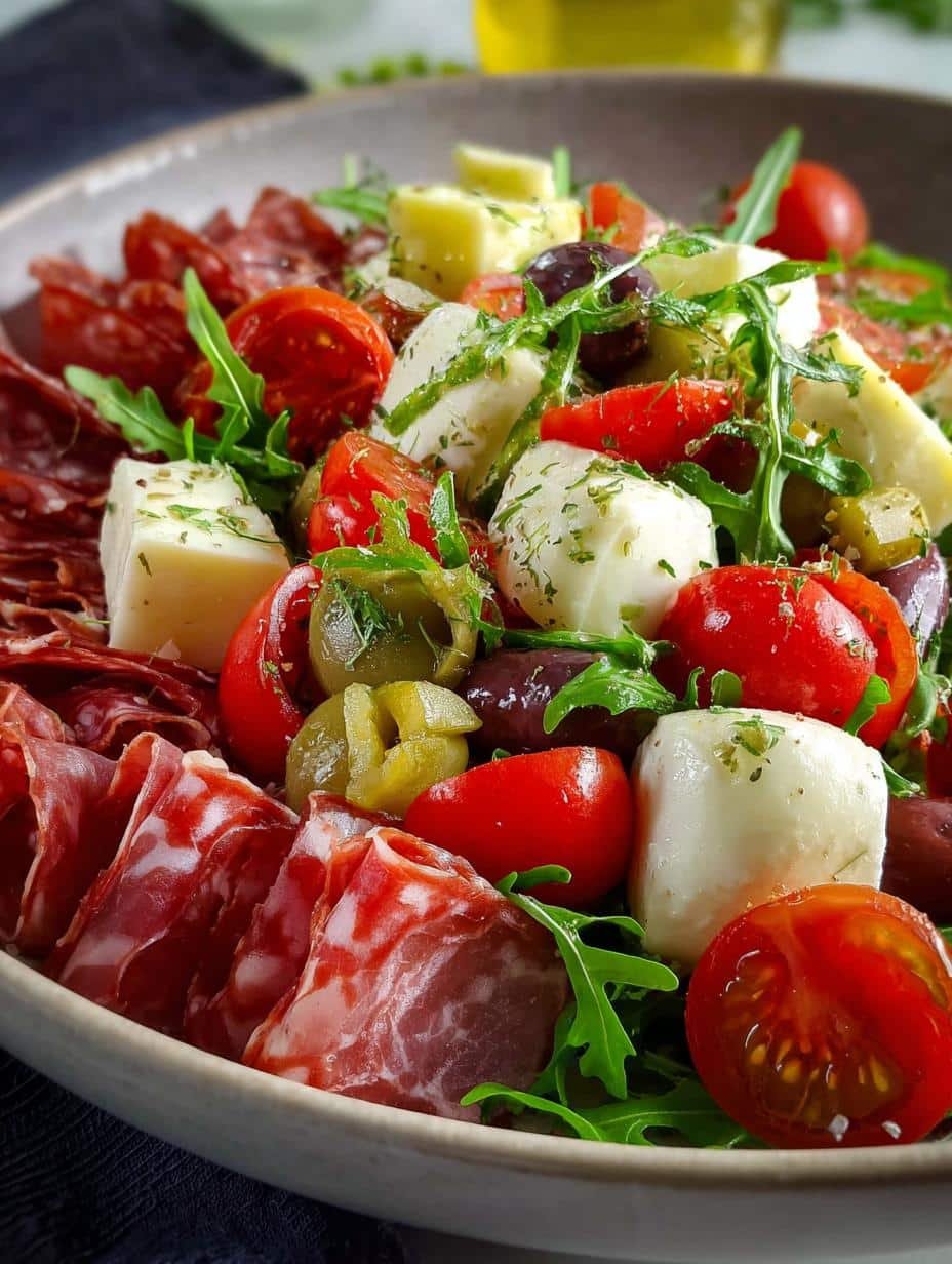 Delicious Antipasto Salad: 8 Ingredients to Savor - Antipasto Salad - additional detail