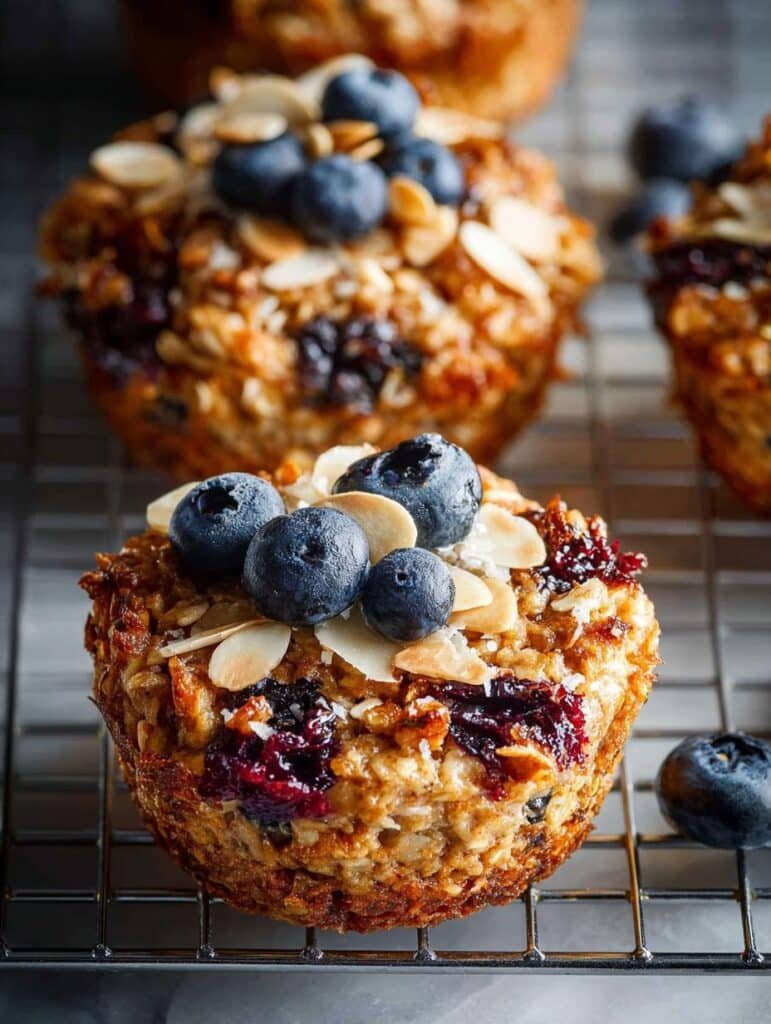 Blueberry Baked Oatmeal Cups