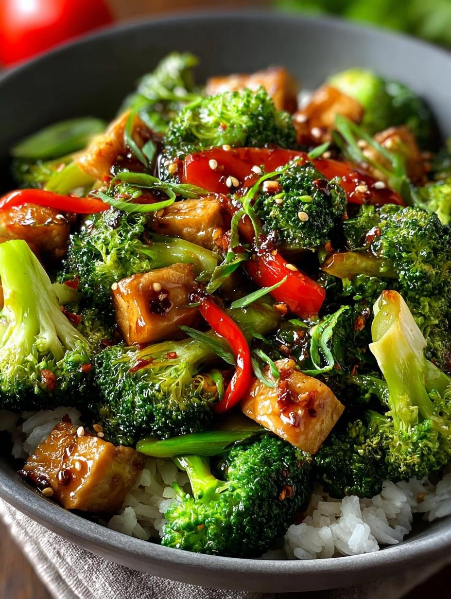 Delicious Broccoli Stir Fry with Crispy Tofu Delight 2 Delicious Broccoli Stir Fry with Crispy Tofu Delight - Broccoli Stir Fry - main visual representation