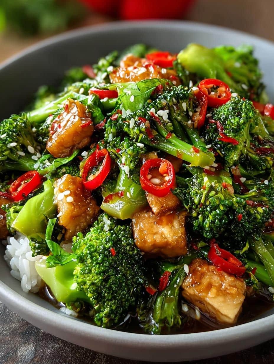 Delicious Broccoli Stir Fry with Crispy Tofu Delight 3 Delicious Broccoli Stir Fry with Crispy Tofu Delight - Broccoli Stir Fry - additional detail