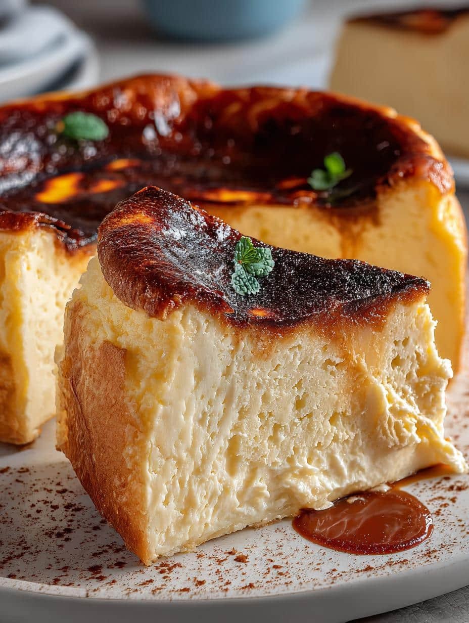 Burnt Basque Cheesecake: 7 Steps to Perfection - Burnt Basque Cheesecake - additional detail