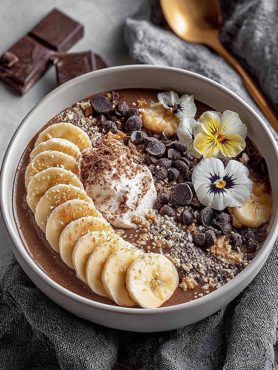 Chocolate Banana Smoothie Bowl: 5 Delicious Variations 2 Chocolate Banana Smoothie Bowl: 5 Delicious Variations - Chocolate Banana Smoothie Bowl - main visual representation