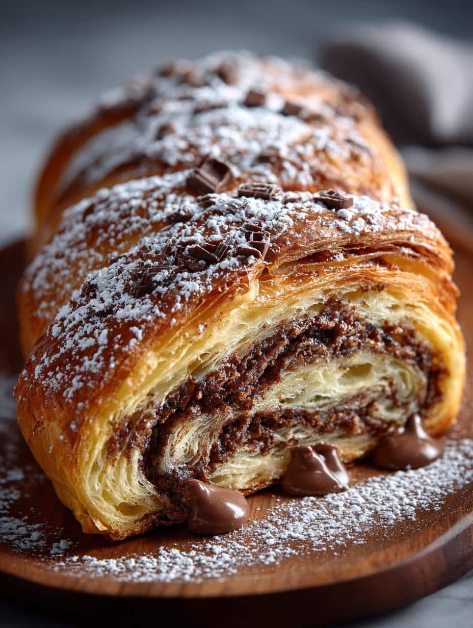 Chocolate Croissant Loaf