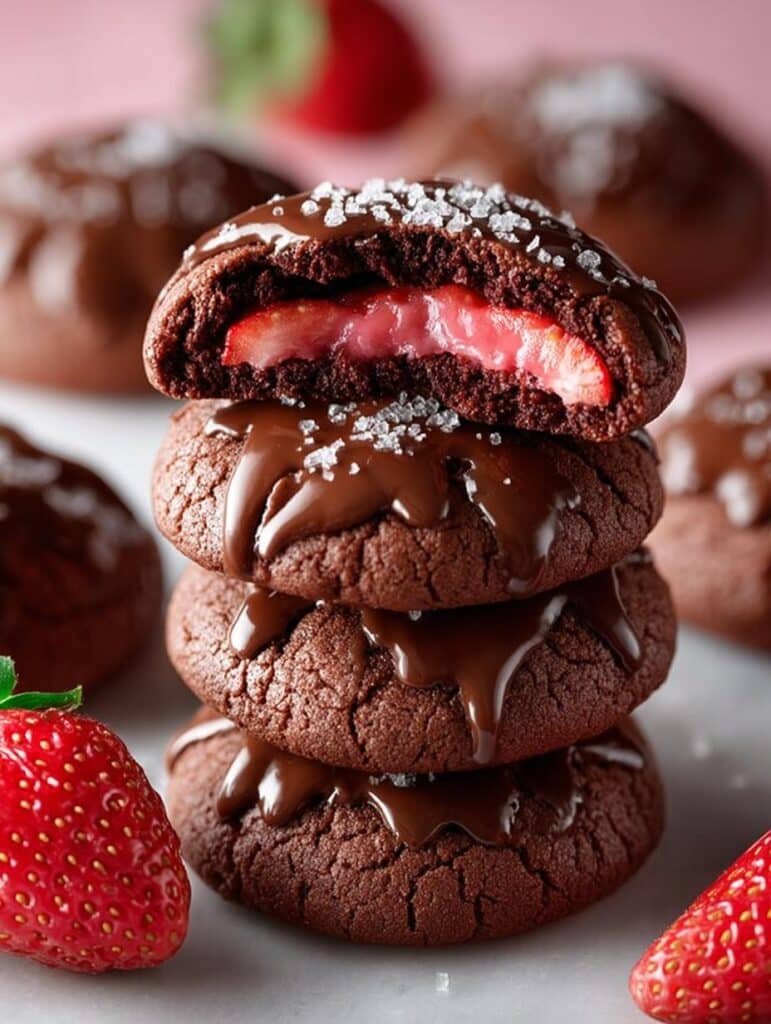 Chocolate Strawberry Cookies