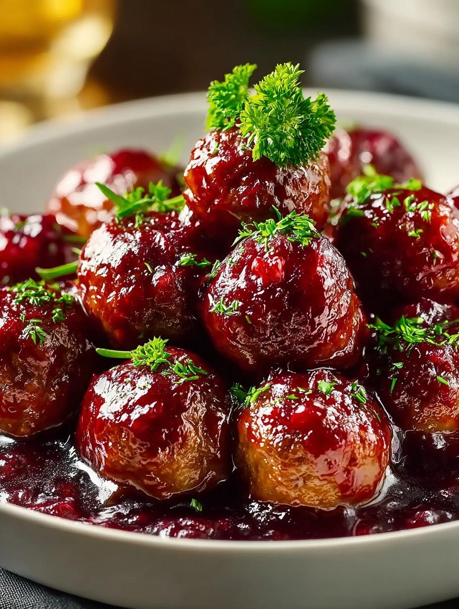 Christmas Cranberry Meatballs Festive Delight for Holidays - Christmas Cranberry Meatballs Festive - main visual representation