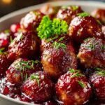 Christmas Cranberry Meatballs Festive