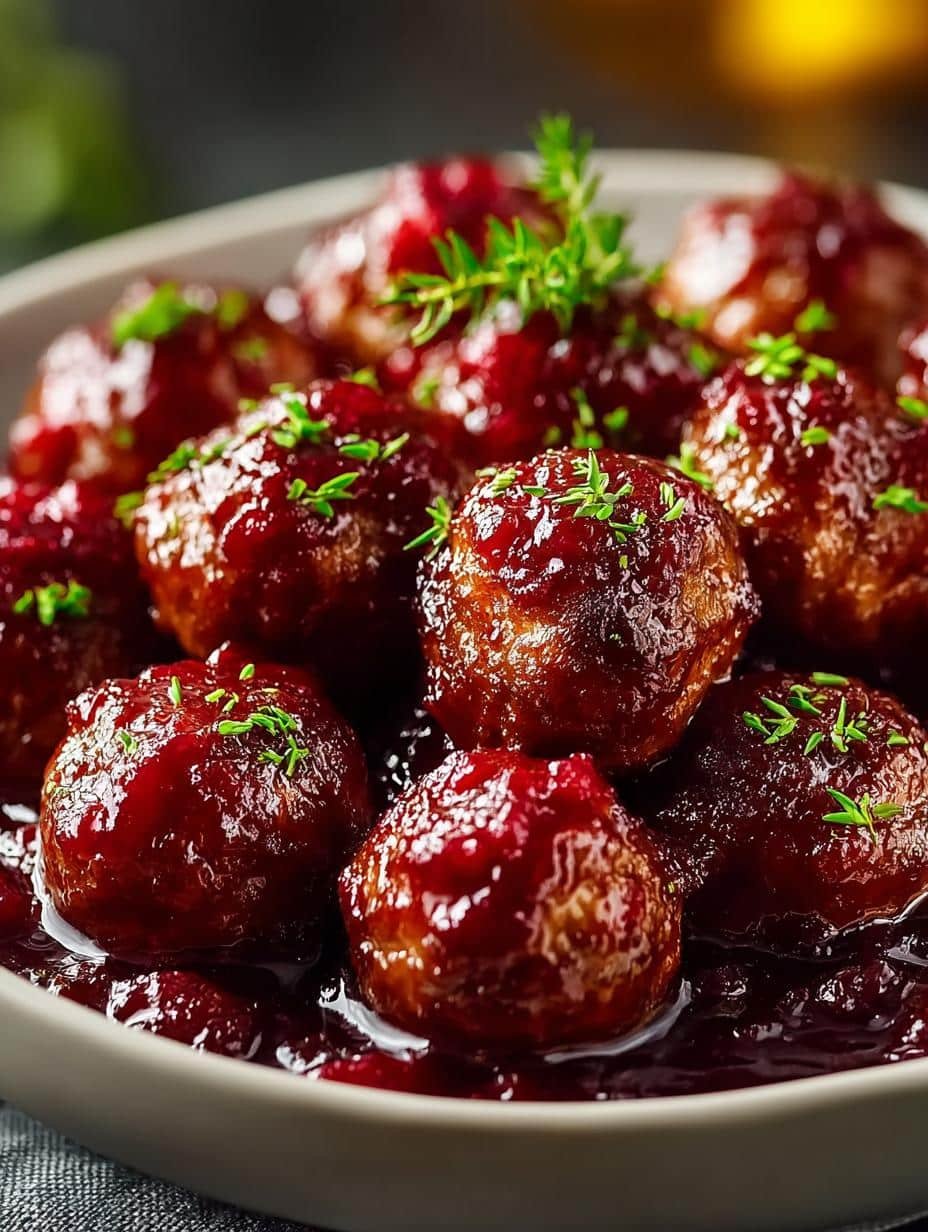 Christmas Cranberry Meatballs Festive Delight for Holidays - Christmas Cranberry Meatballs Festive - additional detail