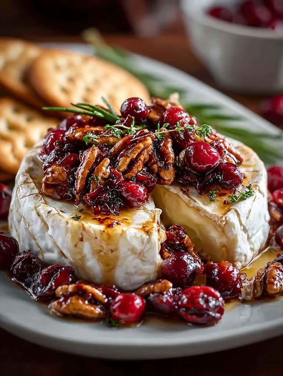 Irresistible Cranberry Pecan Baked Brie Recipe for Entertaining 2 Irresistible Cranberry Pecan Baked Brie Recipe for Entertaining - Cranberry Pecan Baked Brie - main visual representation