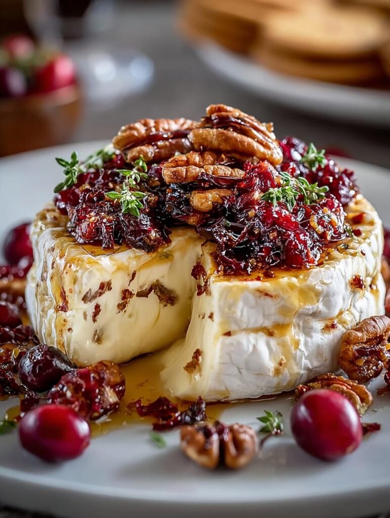 Cranberry Pecan Baked Brie