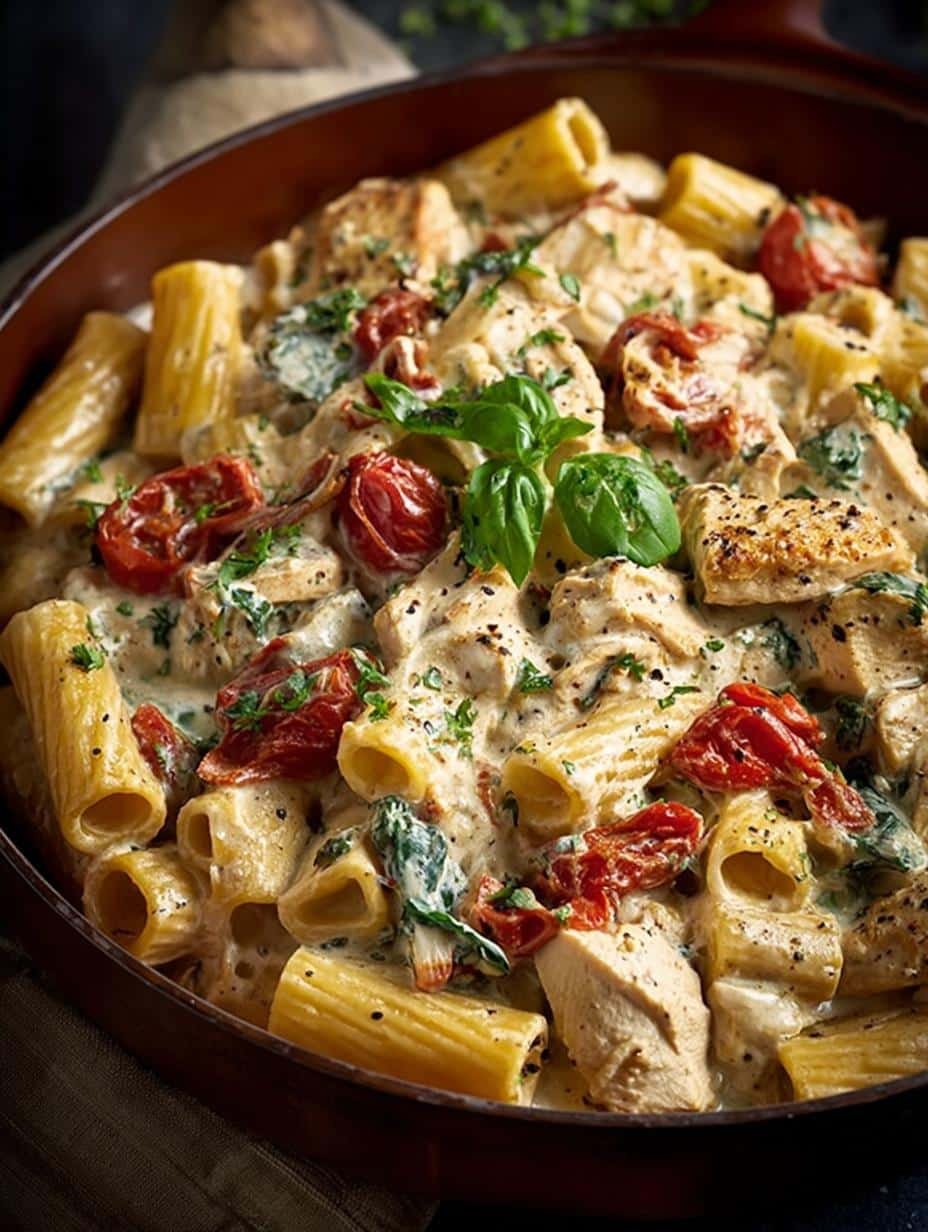 Delicious Creamy Tuscan Chicken Pasta Recipe for Dinner - Creamy Tuscan Chicken Pasta - additional detail