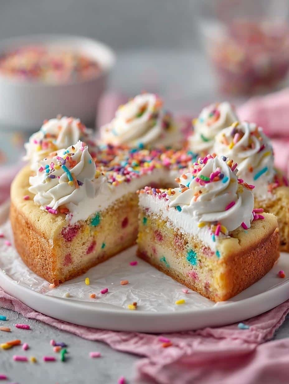 Funfetti Sugar Cookie Cake: 10 Amazing Reasons to Bake - Funfetti Sugar Cookie Cake - additional detail