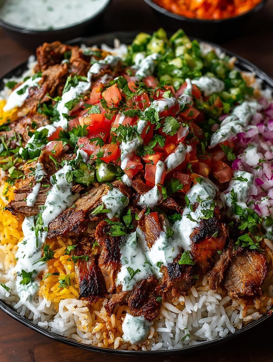 Irresistible Halal Cart Lamb Over Rice Recipe - Halal Cart Lamb Over - main visual representation