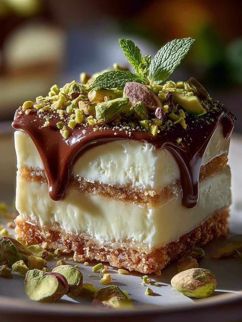 Heavenly Pistachio White Chocolate Cheesecake Delight - Heavenly Pistachio White Chocolate - main visual representation
