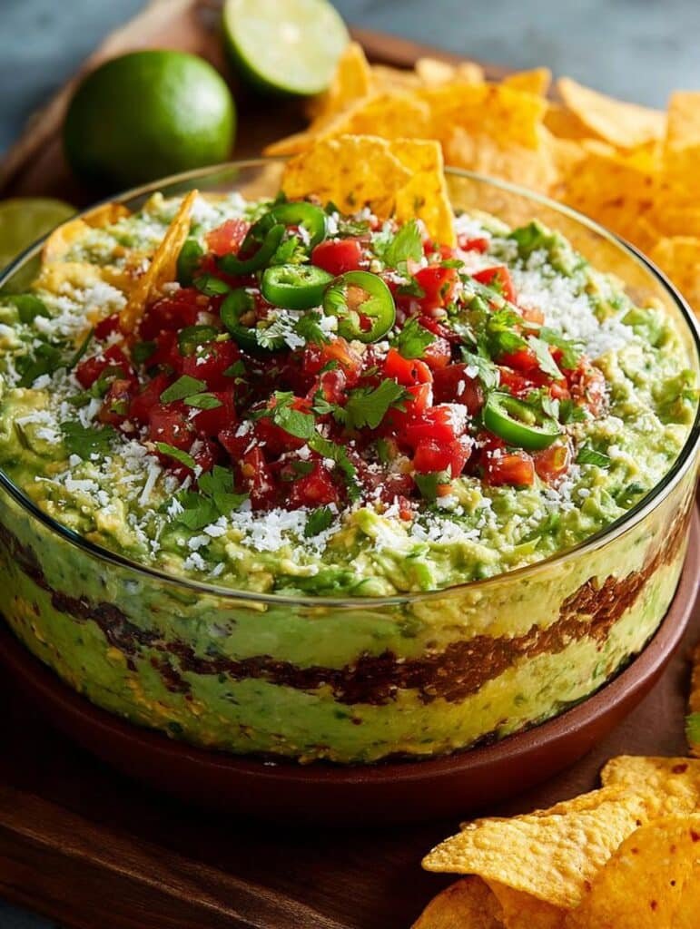Layer Dip with Guacamole
