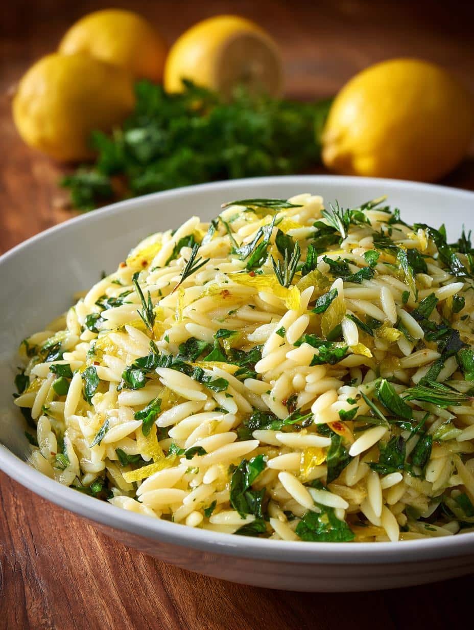 Lemon Herb Orzo: 5 Simple Steps to a Zesty Dish - Lemon Herb Orzo - main visual representation