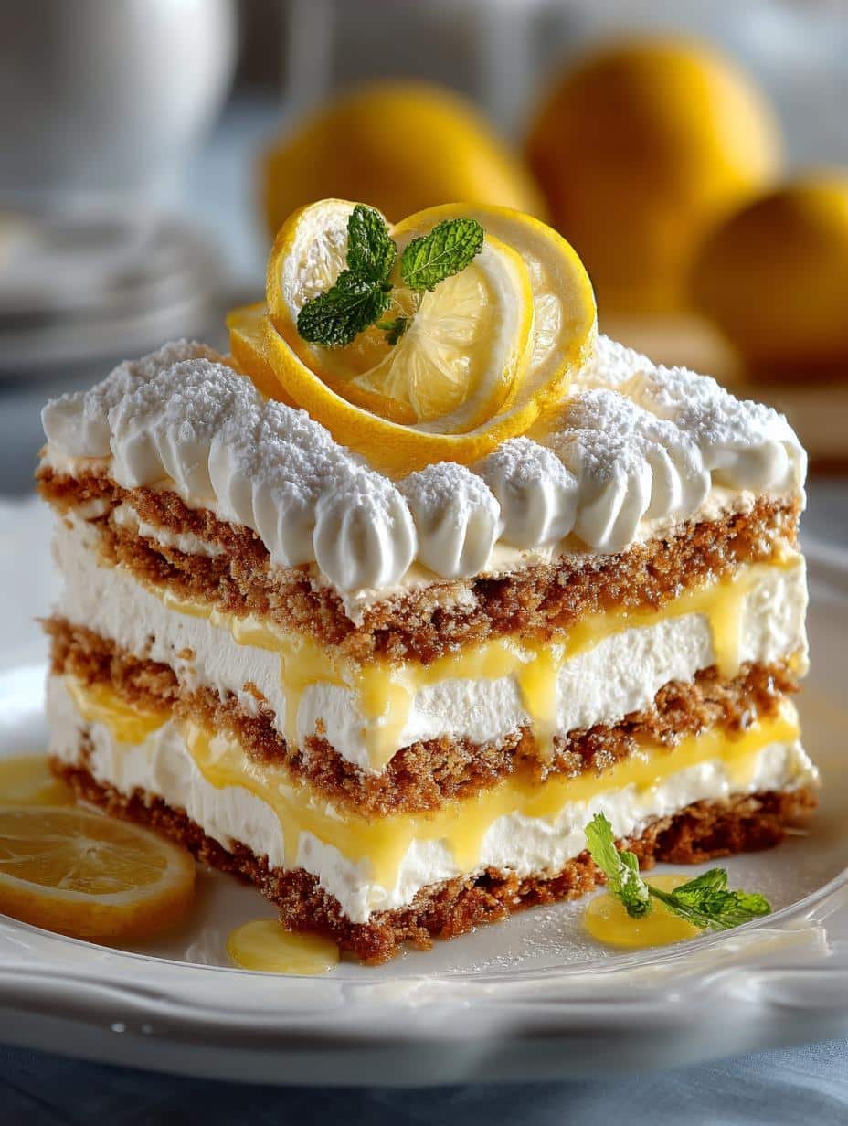 Lemon Icebox Cake: 7 Reasons to Love This Refreshing Dessert - Lemon Icebox Cake - additional detail