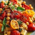 Lemony Chickpea Roasted Tomatoes