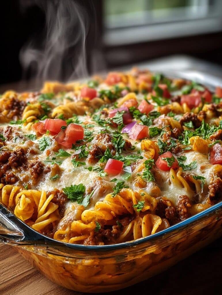 Loaded Taco Pasta Bake