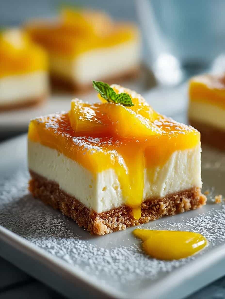 Delightful Mango Cheesecake Bars That Will Wow Every Bite 2 Delightful Mango Cheesecake Bars That Will Wow Every Bite - Mango Cheesecake Bars - main visual representation