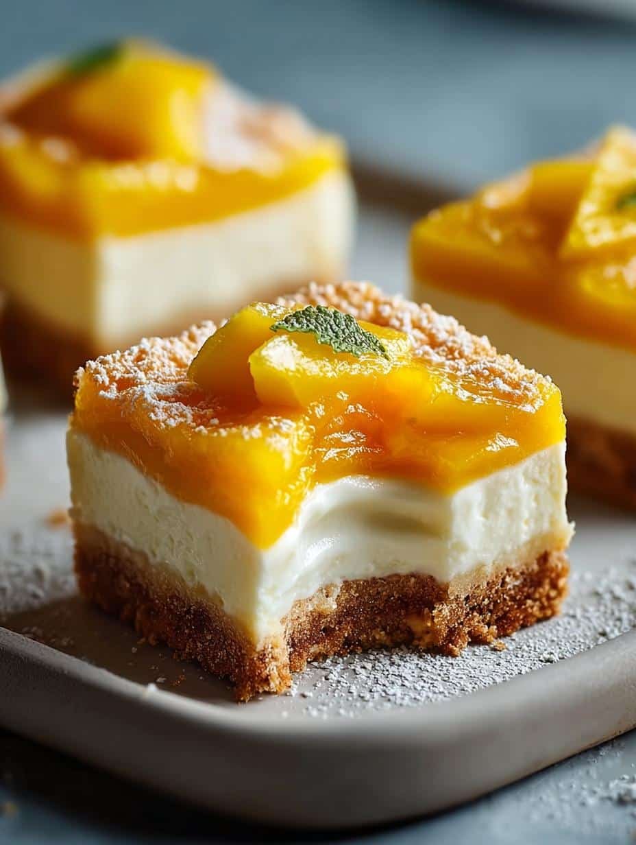 Delightful Mango Cheesecake Bars That Will Wow Every Bite 1 Mango Cheesecake Bars