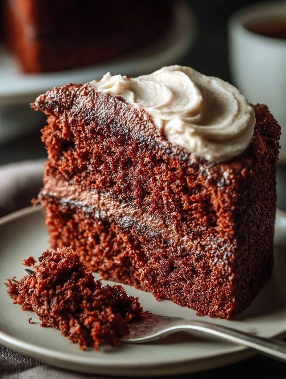 Moist Chocolate Mayonnaise Cake: 12 Rich Servings 3 Moist Chocolate Mayonnaise Cake: 12 Rich Servings - Moist Chocolate Mayonnaise Cake - additional detail