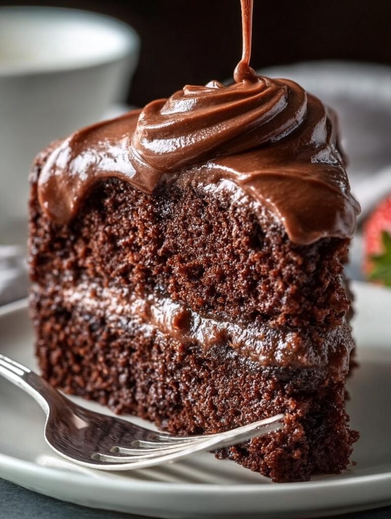 Moist Chocolate Mayonnaise Cake