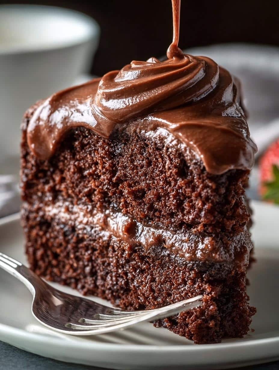 Moist Chocolate Mayonnaise Cake: 12 Rich Servings 1 Moist Chocolate Mayonnaise Cake