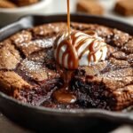 Molten Biscoff Brownie Skillet