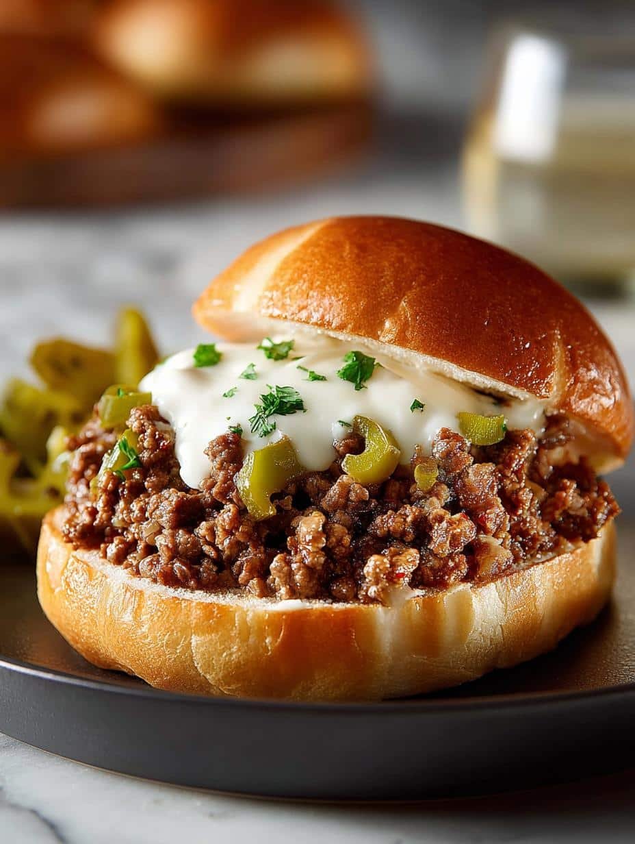 Philly Cheesesteak Sloppy Joes: 6 Comforting Recipes - Philly Cheesesteak Sloppy Joes - additional detail