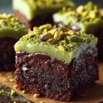 Pistachio Brownies with Pistachio