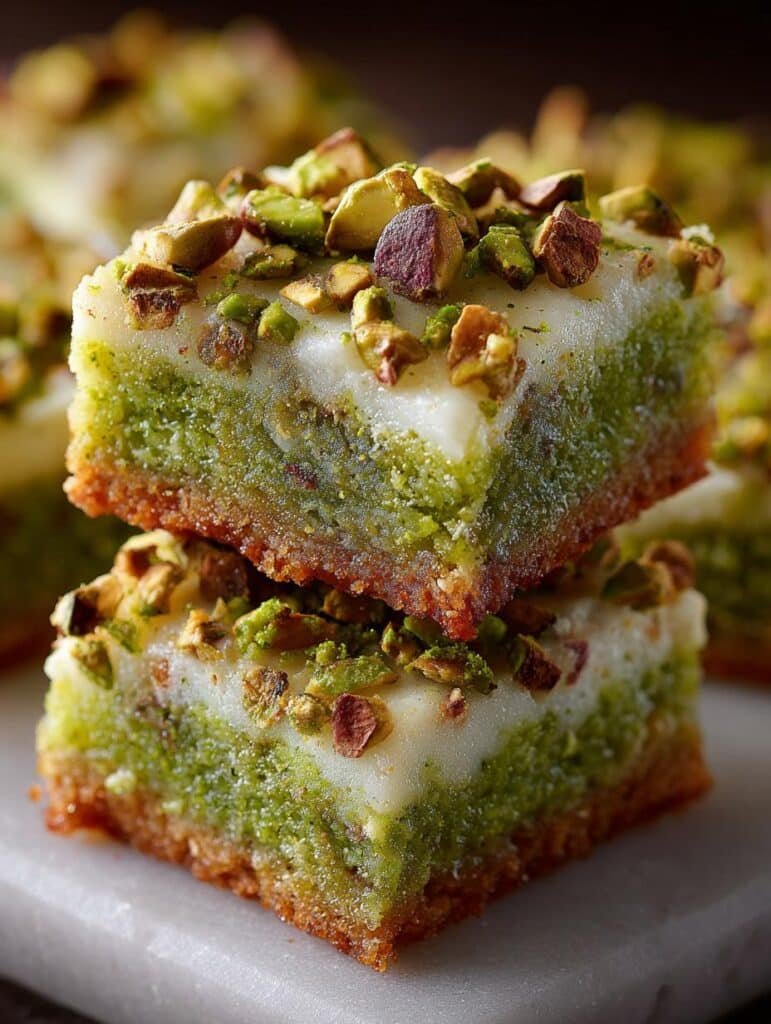 Pistachio Dream Cookie Bars