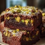 Pistachio Ferrero Rocher Brownies